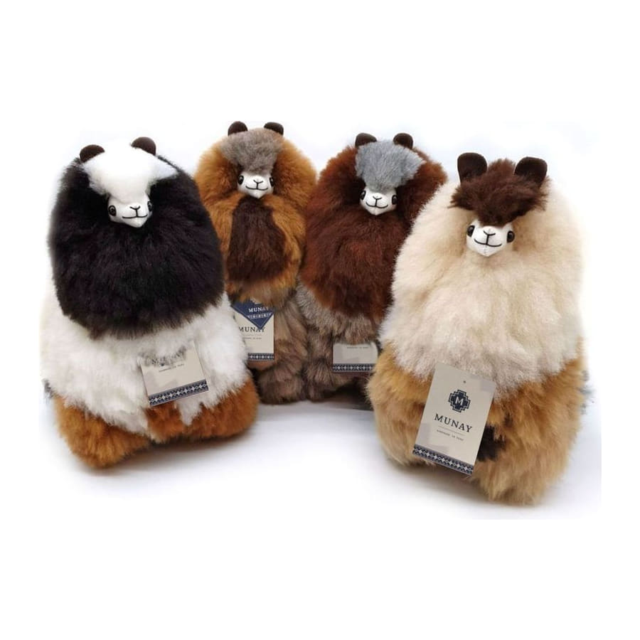 Calico Limited Edition alpaca, several sizes together