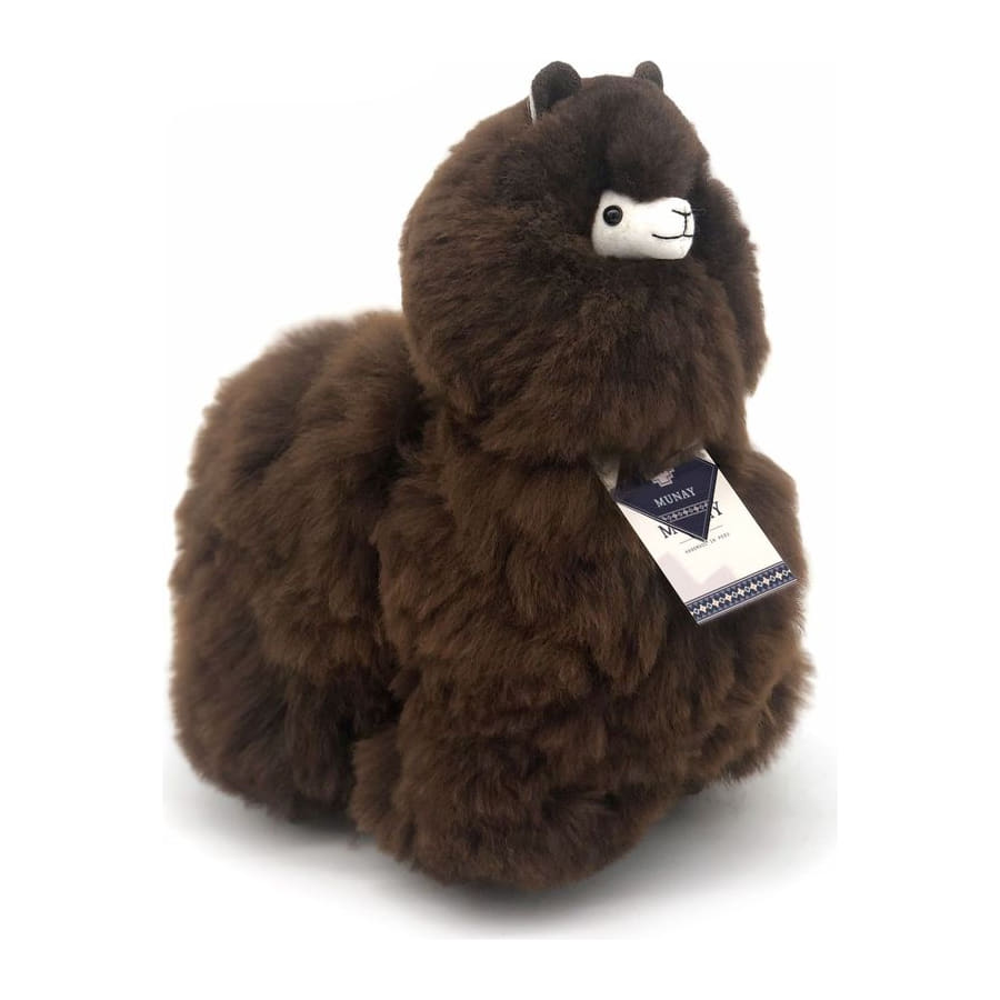 Chocolate Naturals alpaca, Medium 32 cm