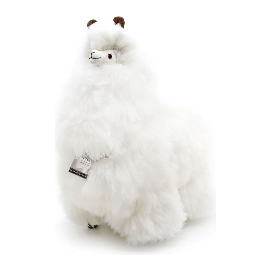 Ivory White Naturals alpaca, Large 50 cm