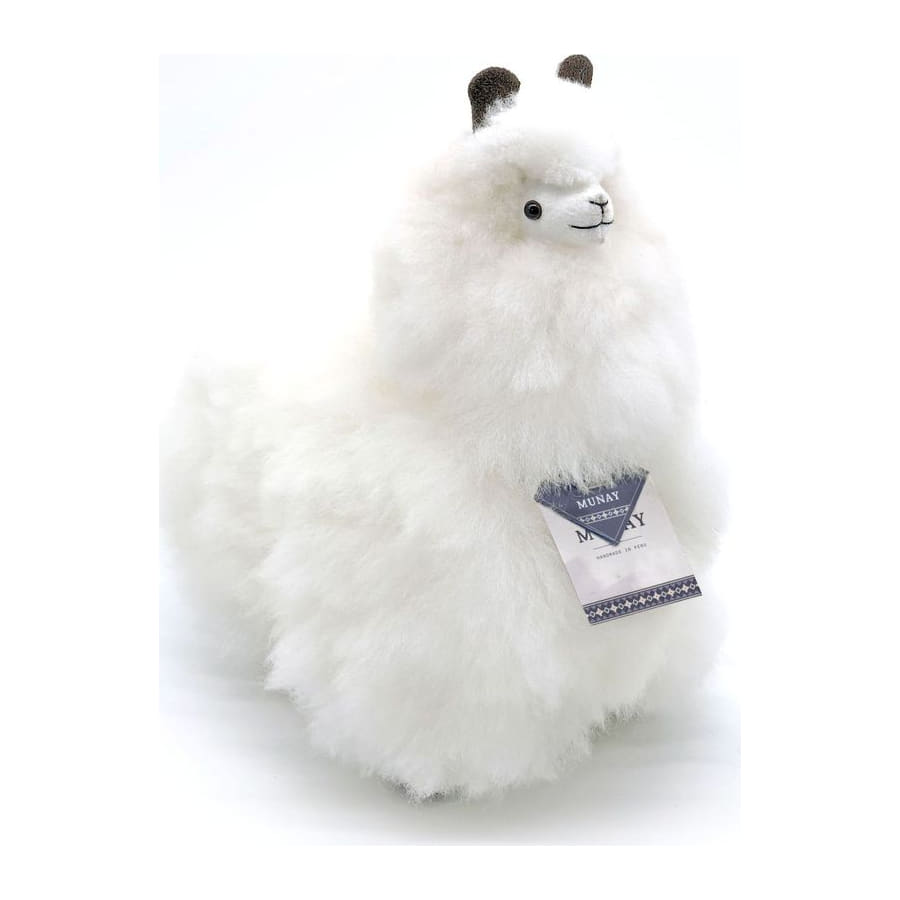 Ivory White Naturals alpaca, Medium 32 cm