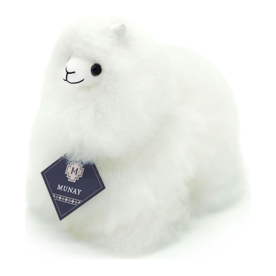 Ivory White Naturals alpaca, Mini 15 cm