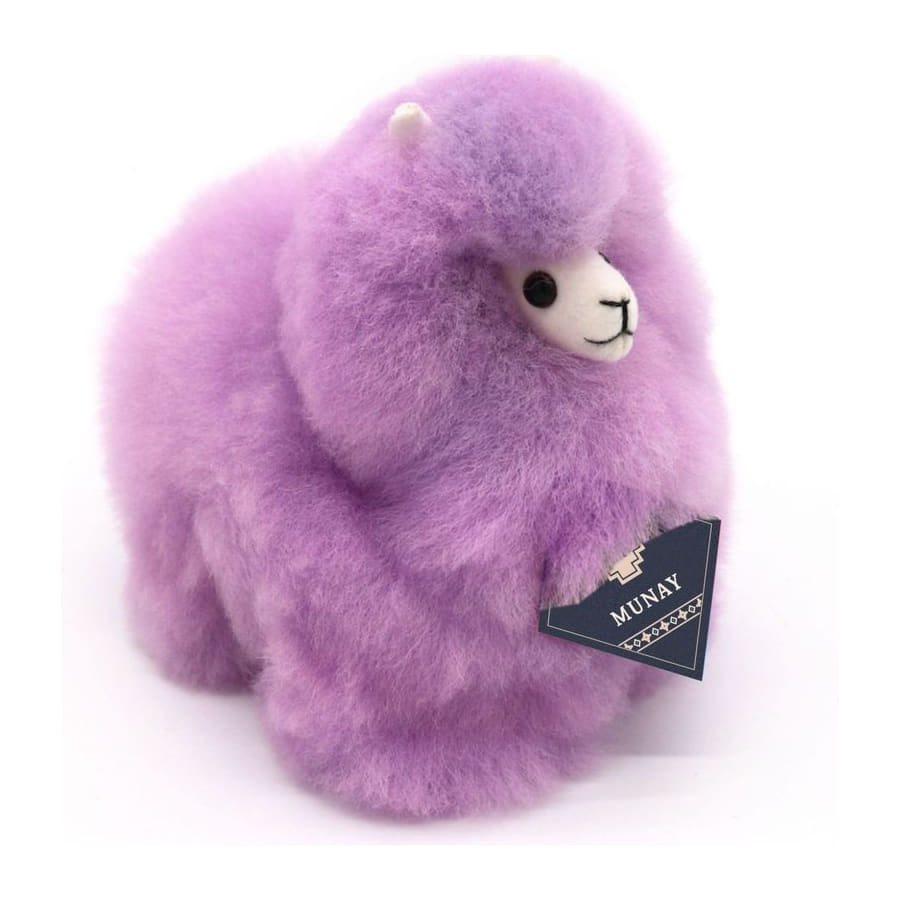 Violet Rainbow alpaca, Mini 15 cm