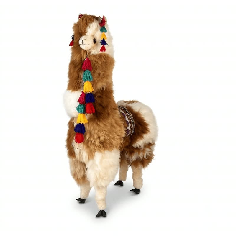 Alpaca de tamaño real en caramelo